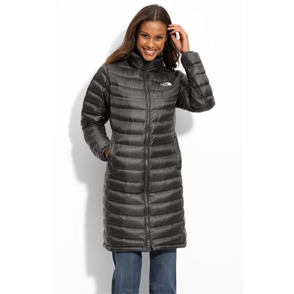 The North Face East Village Black Longline Puffer Coat Size S